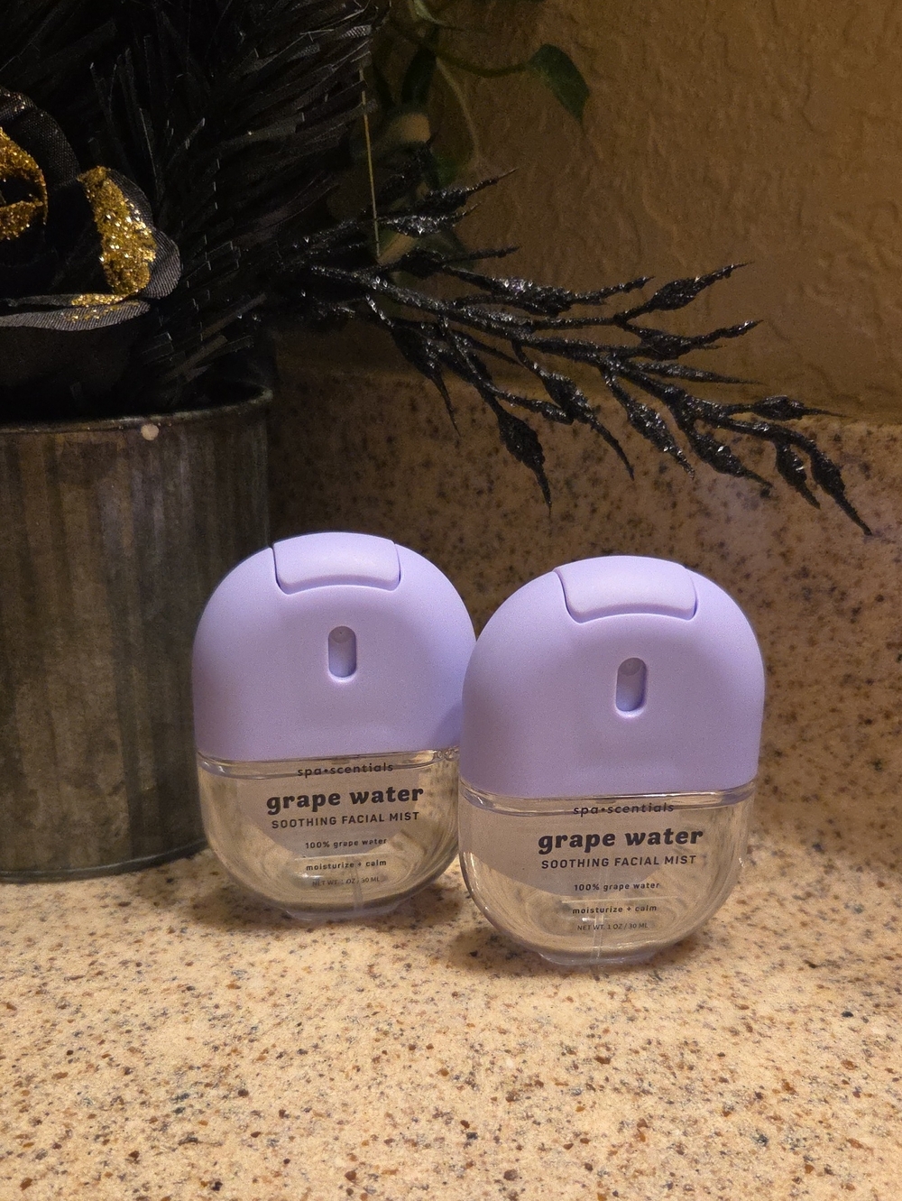 2 Spascentsials Grape Water Soothing Facial Mist